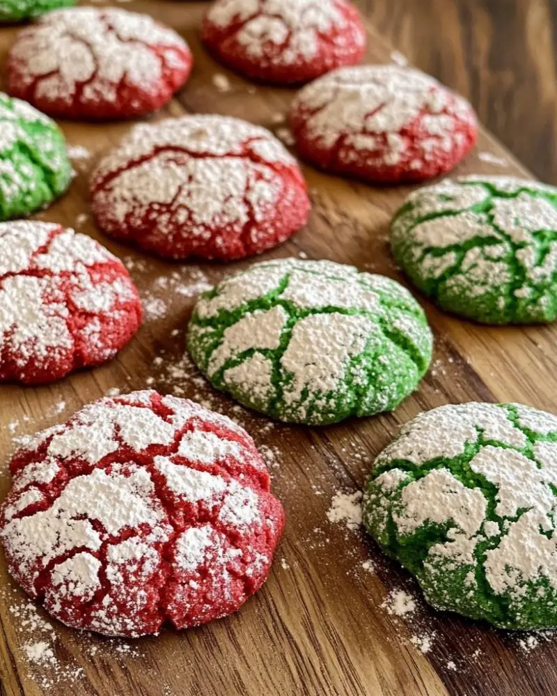 Cake Mix Crinkle Cookies