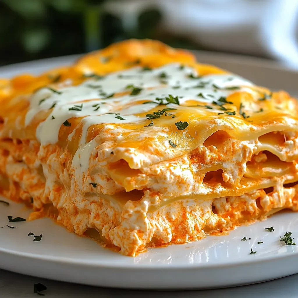 Alfredo chicken lasagna