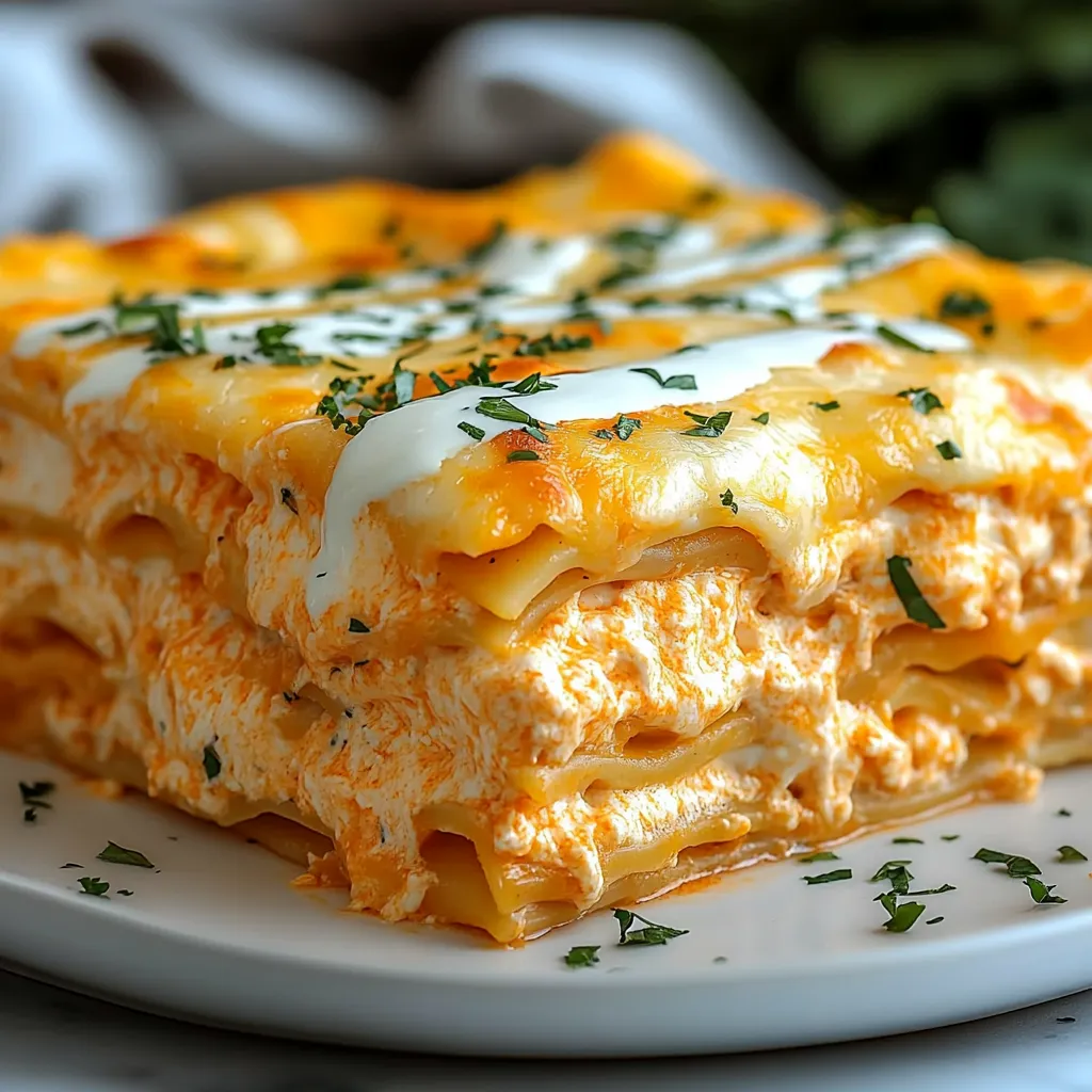 Spicy chicken lasagna