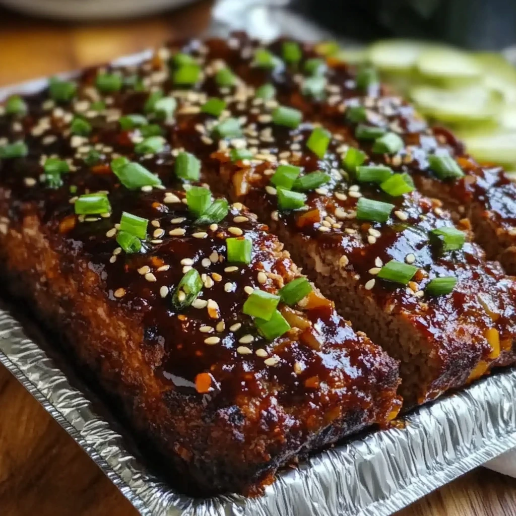 Sweet & Spicy Korean BBQ Meatloaf