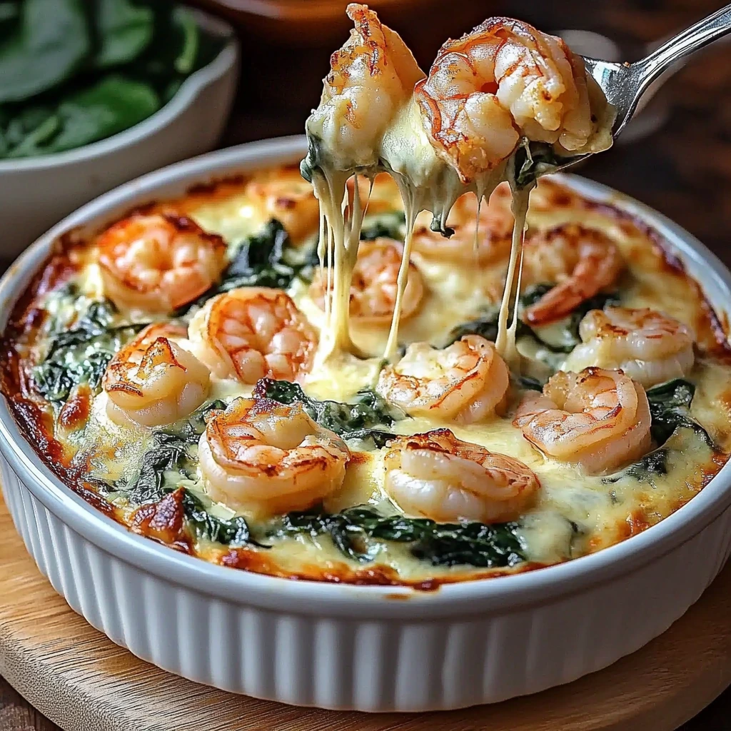 Cheesy and Creamy Shrimp & Crab Spinach Dip