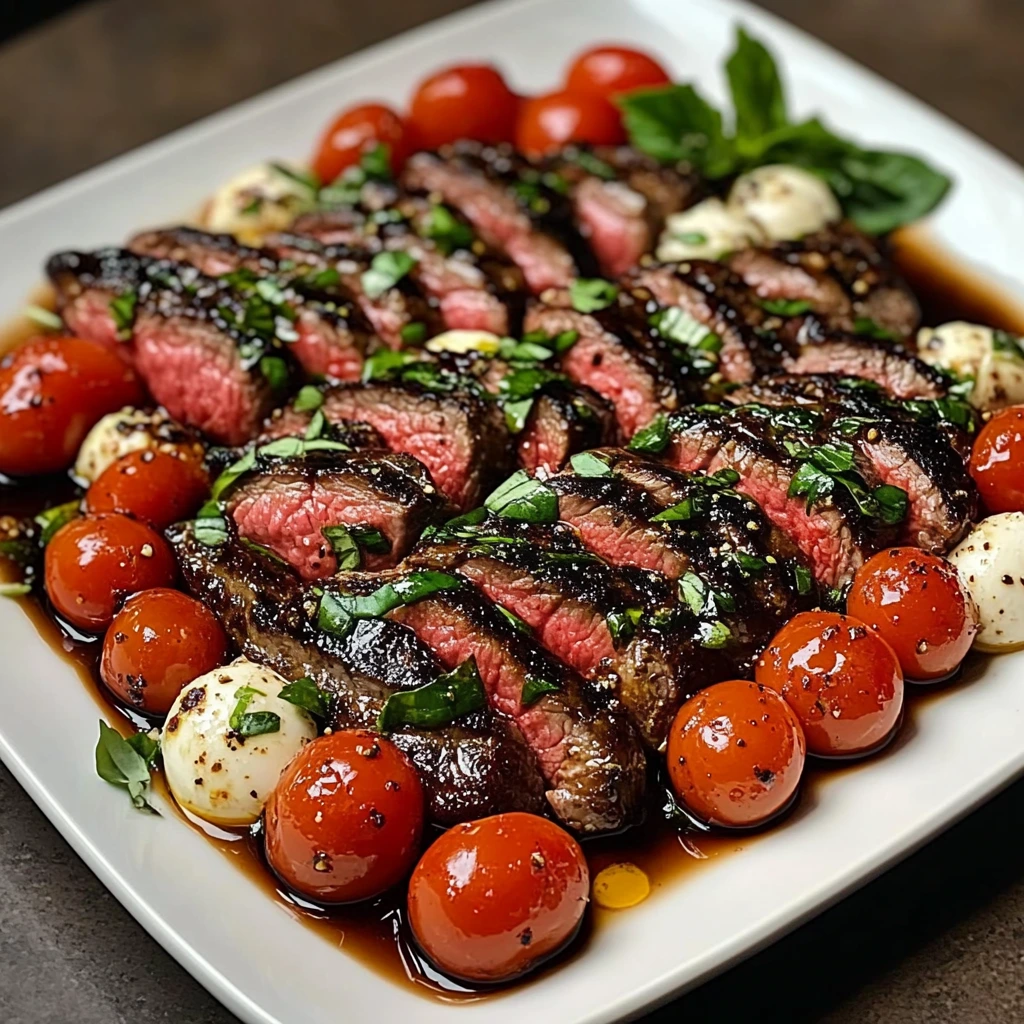 Balsamic Caprese Grilled Steak